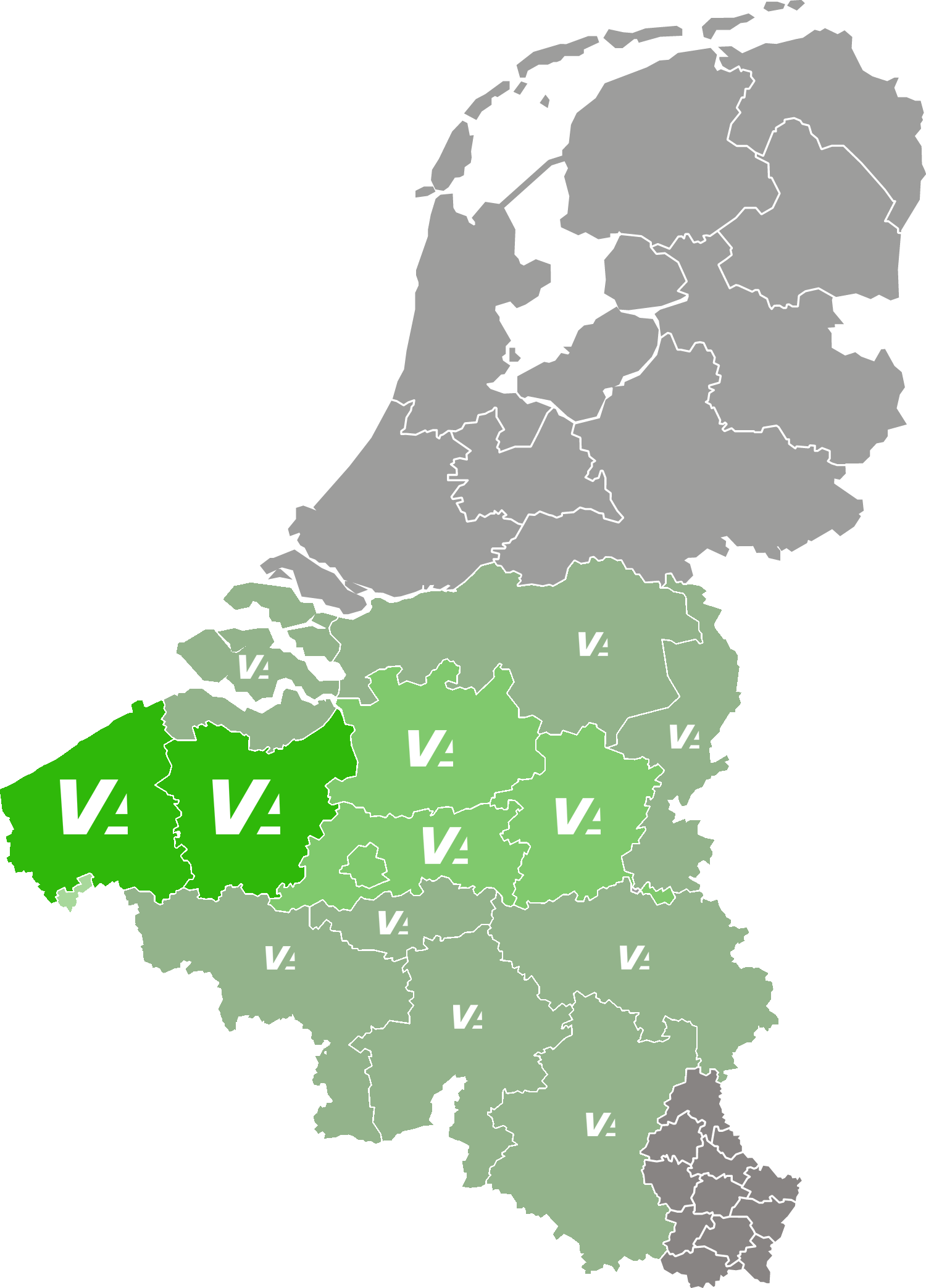 Vetria Benelux Vetria Benelux map